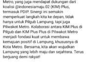 RMD-Jihan Diindikasikan Dukung WaRu di Pilkada Metro 2024