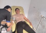 Peduli sesama, Bhabinkamtibmas Lermatang donorkan darah demi Kemanusiaan