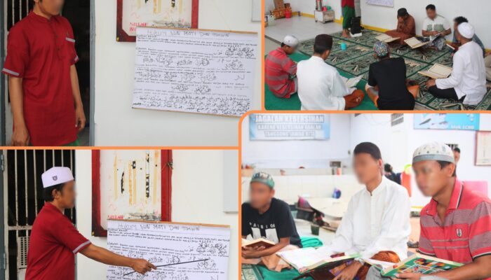 Pembelajaran Al-Qur’an di Blok E: Bahas Hukum Idgham Bilagunnah, Dipandu Warga Binaan Yupi Irwanda