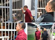 Kasubsi Bimkemaswat Lapas Banjarmasin Sambangi Blok Hunian Saat Kontrol Malam