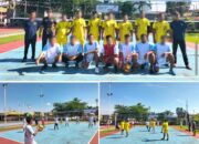 Pertandingan Sengit Warnai Laga Bola Voli Grup B Lapas Banjarmasin