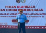 Pekan Olahraga Dan Lomba Kemerdekaan Resmi Dibuka Di Lapas Narkotika Karang Intan