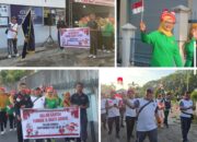 Warga Lapas Banjarmasin Rayakan Kemerdekaan Lewat Jalan Sehat