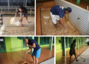 Masjid Baabud Taqwa Lapas Banjarmasin Dibersihkan Warga Binaan Dengan Semangat