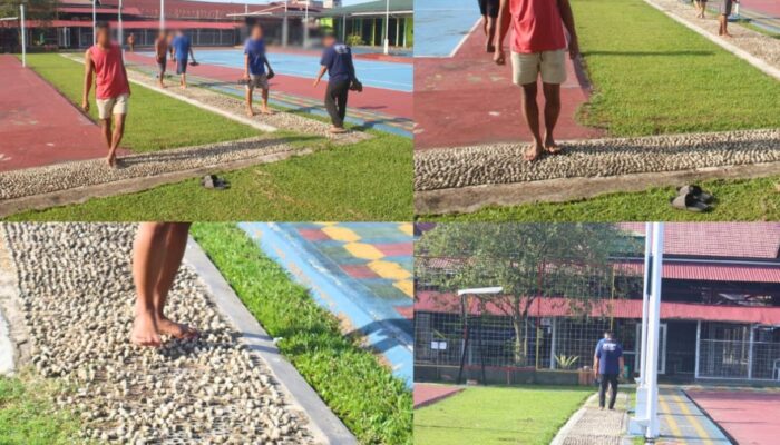 Terapi Kerikil, Cara Lapas Banjarmasin Tingkatkan Kebugaran WBP
