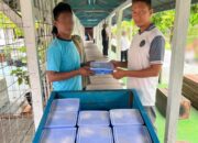 Petugas Dapur Lapas Kelas IIA Banjarmasin Pastikan Pendistribusian Makan Siang Tepat Waktu
