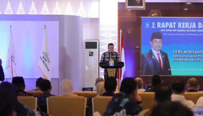 Gubernur Babel Buka Rakerda HIPMI 2025, Dorong Pengusaha Muda Perkuat Investasi Dan Hilirisasi Daerah