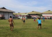 Semangat Kebersamaan Warnai Kegiatan Sepak Bola Di Lapas Kelas IIA Banjarmasin