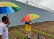 Perkuat Sistem Keamanan, Lapas Narkotika Karang Intan Lakukan Peninjauan Tembok Bersama PUPR Banjar