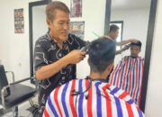 Warga Binaan Lapas Karang Intan Asah Keterampilan Lewat Barbershop Laskarin