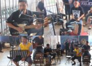 Suasana Kunjungan Di Lapas Kelas II A Banjarmasin Semakin Hidup Dengan Penampilan LP Project Band