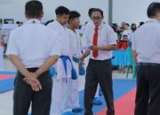 Harumkan Institusi, Petugas Lapas Narkotika Karang Intan Tembus Podium Karate Beregu Putra