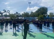 Pembinaan Jasmani Warga Binaan, Lapas Narkotika Karang Intan Gandeng Koramil 1006/05