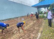 Dukung Ketahanan Pangan, Lapas Karang Intan Kembangkan Budidaya Kangkung