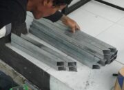 Asah Keahlian Kerja, Warga Binaan Lapas Narkotika Karang Intan Latihan Pembuatan Meja Keramik