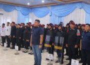 Jelang Nataru, Lapas Karang Intan Ikut Apel Siaga Pengamanan Bersama APH