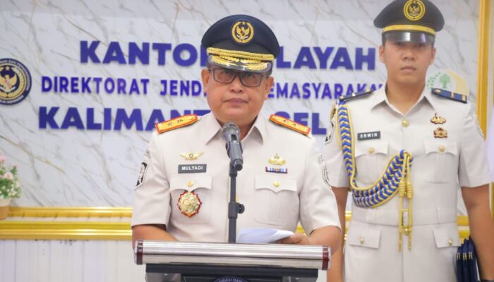 Kakanwil Ditjenpas Kalsel Lantik Pejabat Eselon V, Kalapas Narkotika Karang Intan Turut Hadir