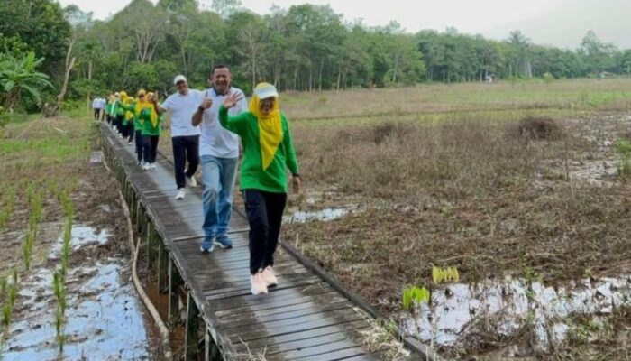 Kalapas Narkotika Karang Intan Pimpin Jalan Santai, Bangun Kekompakan dan Pola Hidup Sehat