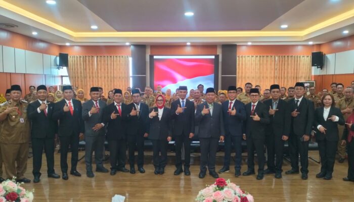 Wabup Agus Suranto Tekankan Merit Sistem, 9 Pejabat Tanggamus Resmi Dilantik