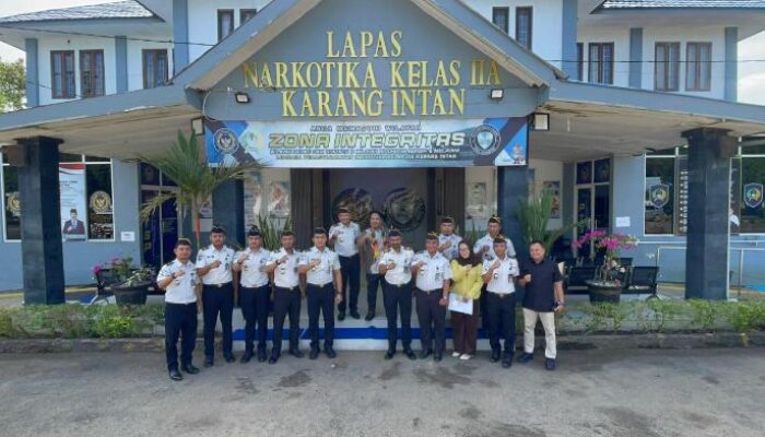 Kalapas Yugo Indra Wicaksi Sambut Kunjungan Kerja Komisi XIII DPR RI di Lapas Narkotika Karang Intan