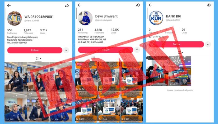 BRI Tegaskan Pengajuan KUR Tidak Lewat Link Online