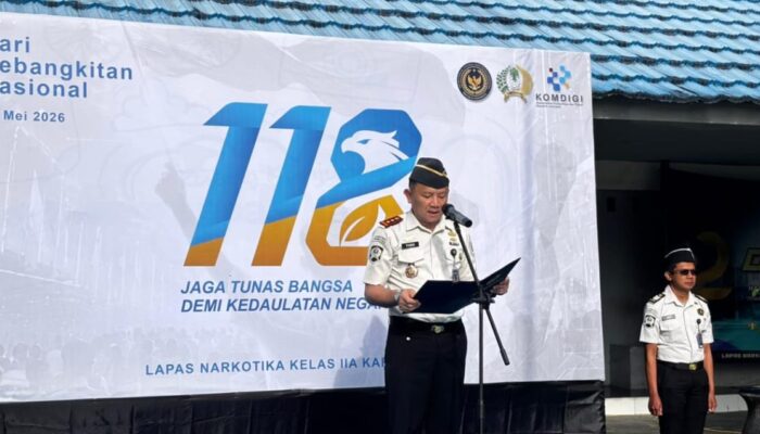 Peringati Harkitnas ke-118, Kalapas Narkotika Karang Intan Tanamkan Nasionalisme kepada Warga Binaan