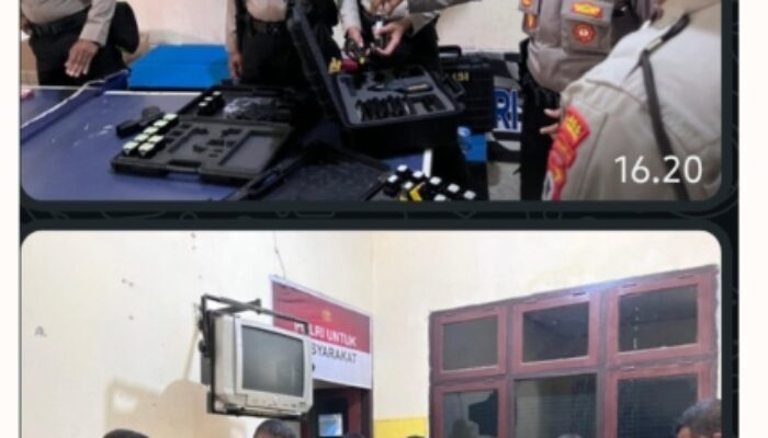 Kasat Samapta Polres Tanimbar Pimpin Pemeriksaan Senjata Api Dinas
