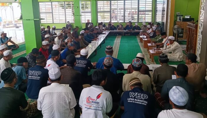 Masjid At-Taubah Lapas Narkotika Karang Intan Jadi Pusat Pembinaan Keagamaan Melalui Sholawat Burdah