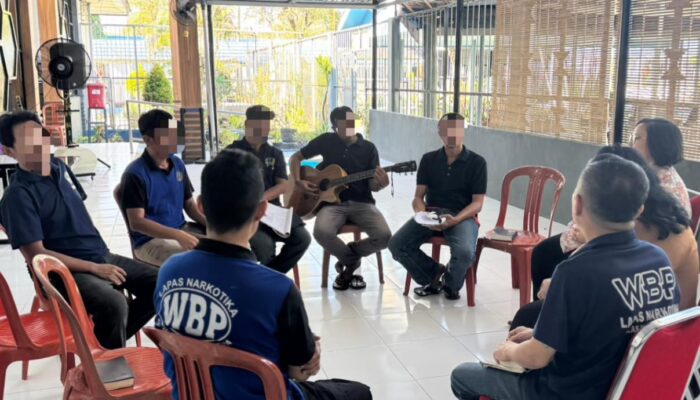 Lapas Narkotika Karang Intan Gelar Kebaktian Kerohanian, Bangun Karakter Positif Warga Binaan Nasrani