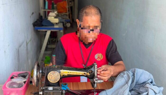 Program Pembinaan Kemandirian Lapas Narkotika Karang Intan Latih Warga Binaan Menjahit untuk Bekal Setelah Bebas