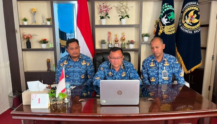 Kalapas Narkotika Karang Intan Hadiri Sosialisasi Amnesti Tambahan Ditjenpas Secara Virtual