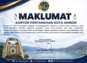 Kantah Kota Ambon Siap Beri Kompensasi Jika Layanan Tak Sesuai SOP