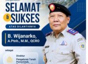 B. Wijanarko Dilantik sebagai Direktur Pengaturan Tanah Pemerintah, Tanah Ulayat dan Tanah Komunal