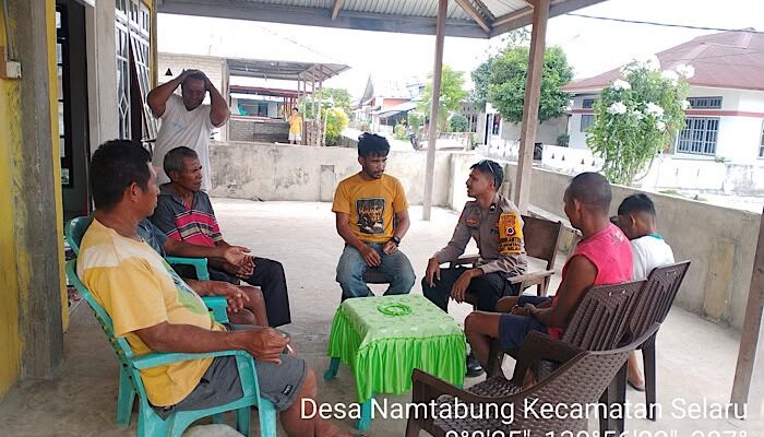 Bhabinkamtibmas Namtabung Intensifkan Sambang, Perkuat Kamtibmas