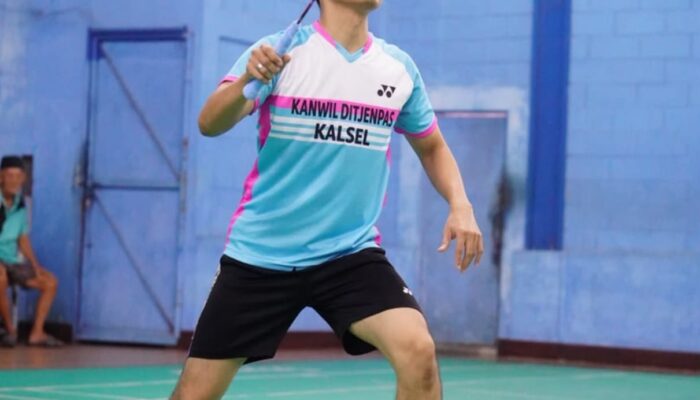 Tiga Petugas Lapas Narkotika Karang Intan Perkuat Tim Kanwil Ditjenpas Kalsel di Turnamen Badminton Qlola by BRI 2026