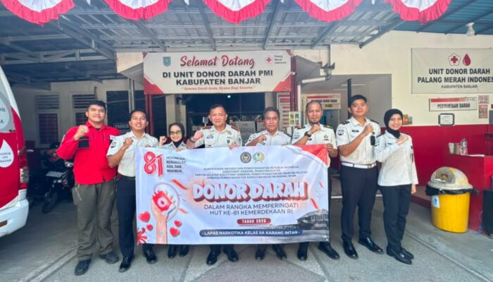 HUT ke-81 Kemerdekaan RI, Lapas Narkotika Karang Intan Alirkan Kepedulian Lewat Donor Darah