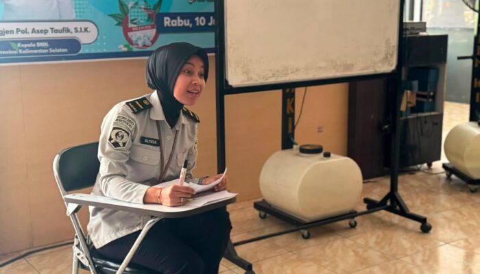 Enam Belas Warga Binaan Lapas Narkotika Karang Intan Belajar Pancasila dan Praktik Nilai Kebangsaan
