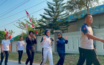 Lapas Narkotika Karang Intan Ikuti Fun Walk, Perkuat Kebersamaan Jelang HUT ke-81 RI