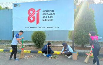 Sambut HUT ke-81 RI, Lapas Narkotika Karang Intan Perkuat Budaya Kerja Bersih dan Rapi