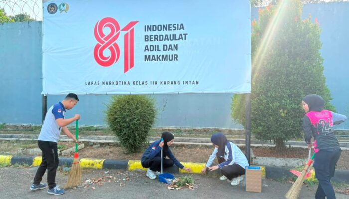 Sambut HUT ke-81 RI, Lapas Narkotika Karang Intan Perkuat Budaya Kerja Bersih dan Rapi