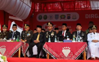HUT ke-81 RI, Lapas Narkotika Karang Intan Maknai Penurunan Bendera dengan Semangat Pengabdian