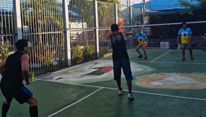 Pertandingan Bulu Tangkis Warga Binaan Semarakkan HUT ke-81 RI di Lapas Narkotika Kelas IIA Karang Intan