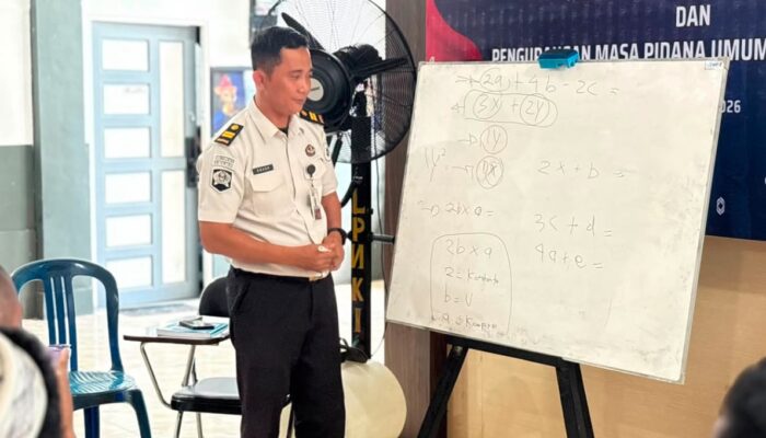 Program Paket B, Lapas Narkotika Kelas IIA Karang Intan Bekali Warga Binaan Pemahaman Dasar Aljabar
